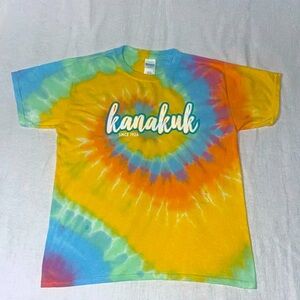 Gildan Tie Dye T Shirt Girls Size M